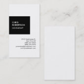 Trendige Schwarz-weiße, einzigartige Visitenkarte (Vorne/Hinten)