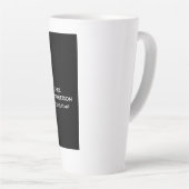 Trendige Schwarz-weiße, einzigartige Visitenkarte Milchtasse (Rechte Ecke)