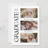 Trendige Serif-Abschluss mit mehreren Fotos Ankündigung (Vorderseite)