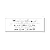 Trendige Signature-Script-Name-Rücksendeadresse Permastempel (Design)