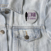 trendige Silhouette-Cougar im Training Button (Beispiel)