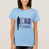 trendige Silhouette-Cougar im Training T-Shirt (Vorderseite)