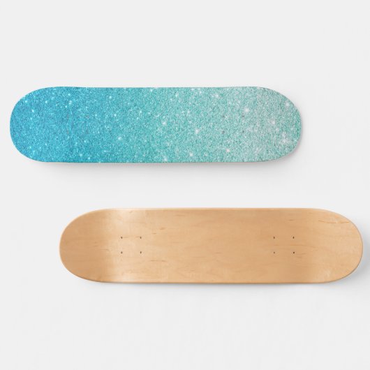 trendige Skateboard mit Glitzer Glitzer (Horizontal)