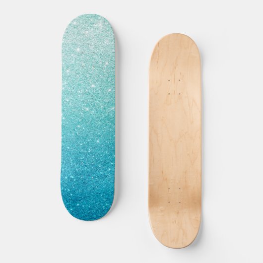 trendige Skateboard mit Glitzer Glitzer (Vorderseite)