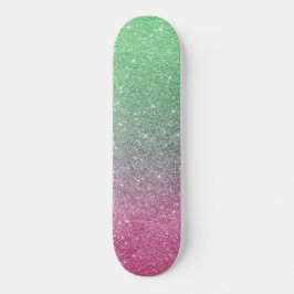 trendige Skateboard mit Glitzer Glitzer
