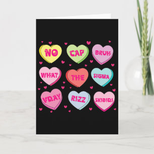 Trendige Slang Conversation Hearts Valentinstag D Karte