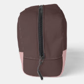 Trendige spähende schwarze Katzen-Monogramm Waschbeutel (Rechts)