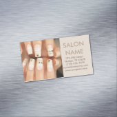 trendige Spitzen-Nägel Mode Beauty WELLNESS-CENTER Magnetische Visitenkarte (Beispiel)
