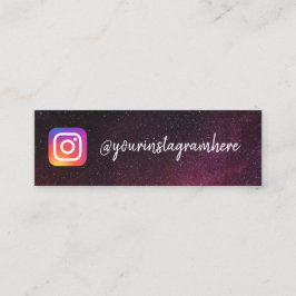 trendige Sterne Mini Visitenkarte