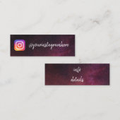 trendige Sterne Mini Visitenkarte (Vorne/Hinten)