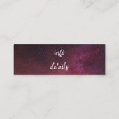 trendige Sterne Mini Visitenkarte (Rückseite)