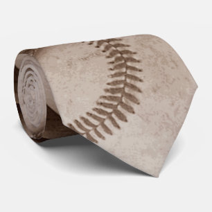 Trendige stilvolle Sepia-Vintage-Baseball-Kunstwer Krawatte