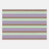 Trendige Streifen in Farbpaletten Geschenkpapier Set (Vorderseite 2)