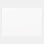 Trendige Streifen Schwarz-weiß, solide Farbe Geschenkpapier Set (Vorderseite)