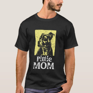 Trendige süße Pittie-Mutter Pitbull-Mama Hunde-Mam T-Shirt