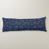 Trendige Tiere blaue Himmelskörper Kinder Seitenschläferkissen (Rückseite)