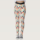 trendige tropische Flamingo-Leggings Leggings (Vorderseite)