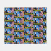 Trendige Trump Fleece Blankets | Exklusive Designs (Vorderseite (Horizontal))