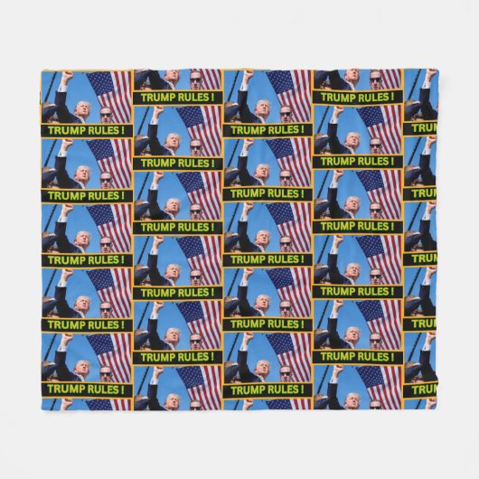 Trendige Trump Fleece Blankets | Exklusive Designs (Vorderseite (Horizontal))