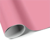 Trendige Tulpen-Rosa-Einfarbig Geschenkpapier (Rolleneckpunkt)