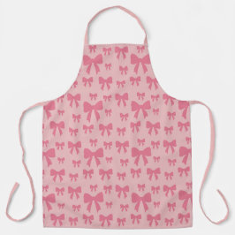 Trendige Tulpen-Rosa-Schleifen Muster auf Boho Chi Schürze