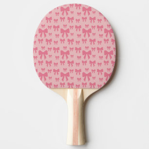 Trendige Tulpenschleifen in Boho-Chic-Rosa Tischtennis Schläger