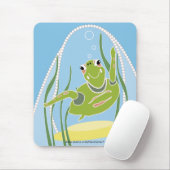 Trendige Turtle-Mausunterlage Mousepad (Mit Mouse)