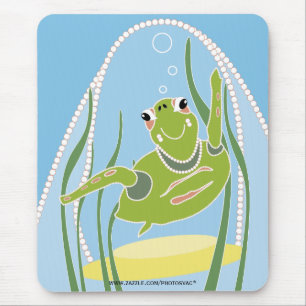 Trendige Turtle-Mausunterlage Mousepad