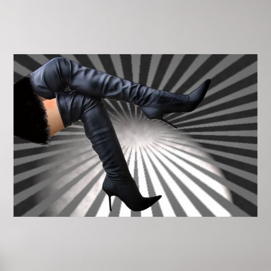 Trendige und moderne Boot Art Poster (Vorne)