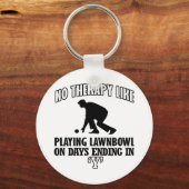 Trendige und phantastische Rasenbowlingdesigns Schlüsselanhänger (Vorderseite)