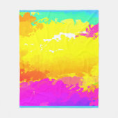 Trendige und zeitlose Wolkenmuster Kunst Fleecedecke (Vorderseite)