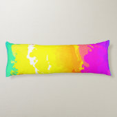 Trendige und zeitlose Wolkenmuster Kunst Seitenschläferkissen (Rückseite)