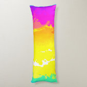 Trendige und zeitlose Wolkenmuster Kunst Seitenschläferkissen (Rückseite (Vertikal))