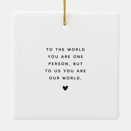 Trendige VATER-individuelle FotoCollage Keramikornament (Rückseite)