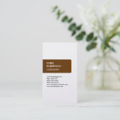 Trendige, vertikale Visitenkarte nach Maß (Stehend Vorderseite)