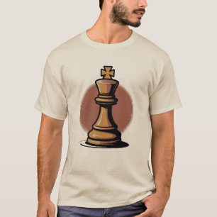 Trendige Vintage-Königin-Schachfiguren Schachliebh T-Shirt