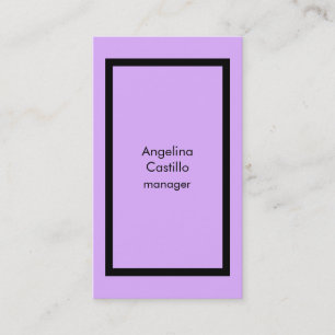 Trendige Vintage-Mauve-Mallow-Rosa stylisch Visitenkarte