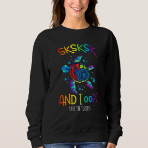 Trendige Visco-Mädchen Meme Rettet die Schildkröte Sweatshirt