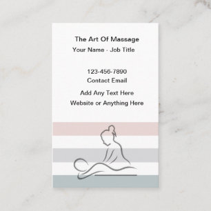 Trendige Visitenkarten für Massageprofis Visitenkarte
