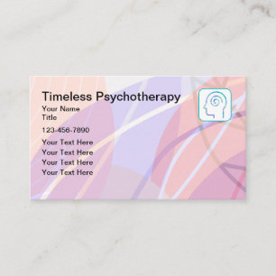 Trendige Visitenkarten für Psychotherapie und seel Visitenkarte
