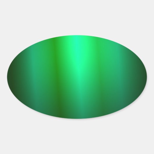 Trendige Vorlage für eine benutzerdefinierte grüne Ovaler Aufkleber (Vorderseite)