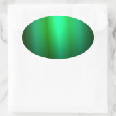 Trendige Vorlage für eine benutzerdefinierte grüne Ovaler Aufkleber (Tasche)