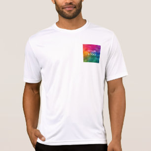 Trendige Vorlage für Unternehmen mit weißem Logo T-Shirt