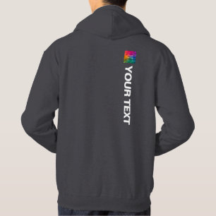 Trendige Vorlage Rückseite Design Druck Herren Mod Hoodie
