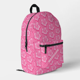 Trendige Vornehme Tropische Floral Bedruckter Rucksack