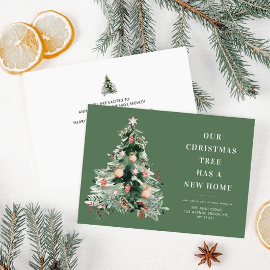 trendige Weihnachtsfeiertage-Ankündigung Feiertagskarte