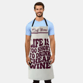 Trendige Wein-Schürze als Geschenkidee - Das Leben Schürze (Getragen)