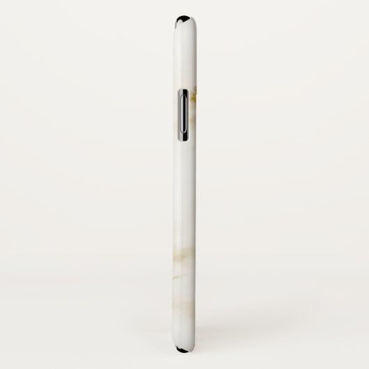 Trendige weiße Imitate mit Marmorgoldakzenten Case-Mate iPhone Hülle (Hinten/Rechts)