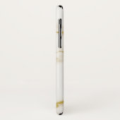 Trendige weiße Imitate mit Marmorgoldakzenten Case-Mate iPhone Hülle (Hinten/Links)