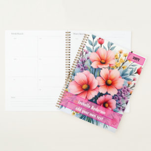 Trendige Wildblumen Schöne Luxus-Kollektion Planer